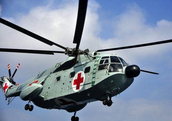 湖南消防航空救援首次出动直升机加入抗洪救援