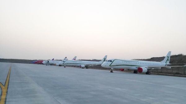 日照山太执行首架世袭1000机型公务飞机定检及转EASA注册喷漆完工交付